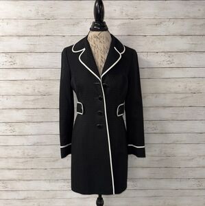 LOFT Piped Dress Coat